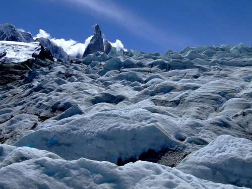 Cerro Torre from the glaciar