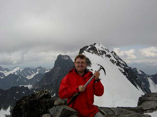At the top of Jervasstind (2351m)