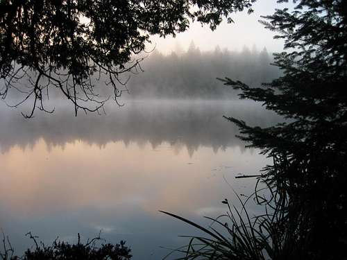 Morning Mist on Lac Chevreuil