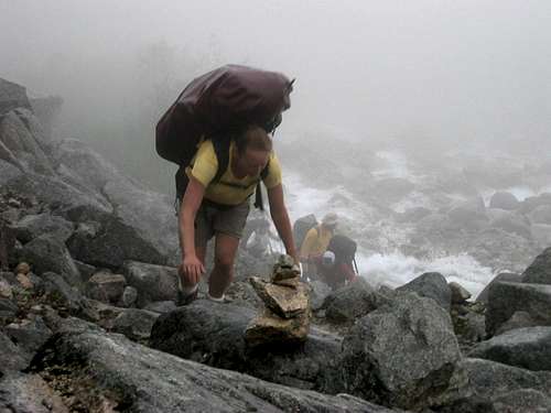 Ascending Long Hill - Chilkoot Trail