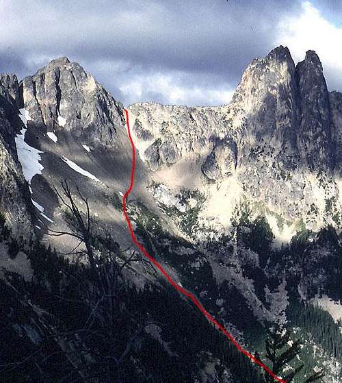 The approach to Blue Lake Peak