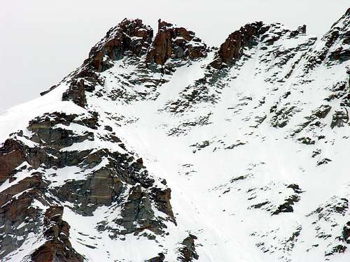 Punta Vaccarone <i>3868m</i>,  the northernest summits of Piccolo Paradiso