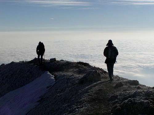 Walking over the clouds