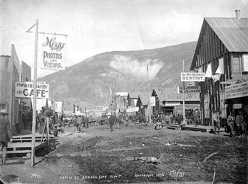 Dawson City and Midnight Dome - 1898