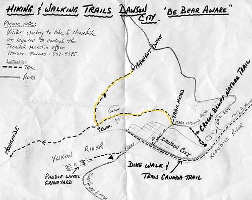 Hiking Map of Midnight Dome
