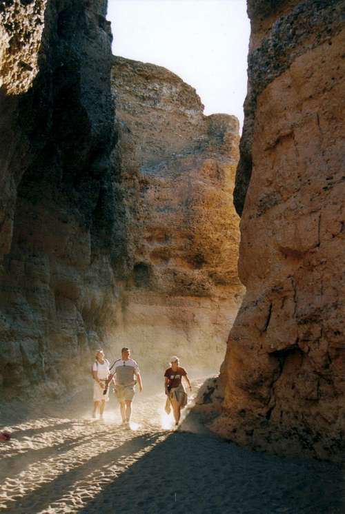 Walking in Sesriem Canyon
