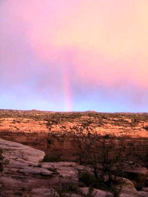Rainbow over Spring Canyon
