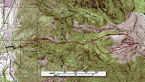 The Deaf Smith Canyon route....