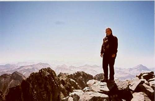 On the summit of Split Mountain