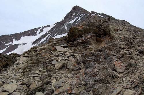 Sedimentary rock on Peak 13,220