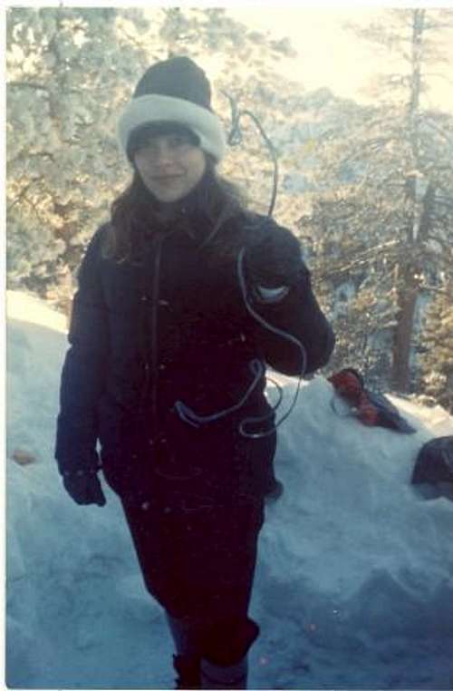 On Mt. San Gorgonio with a frozen shoelace, January 1985