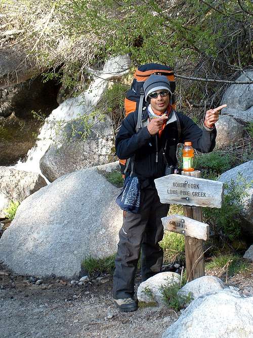Rakya, at the bifurcation of Whitney trail and Mountaineer's route