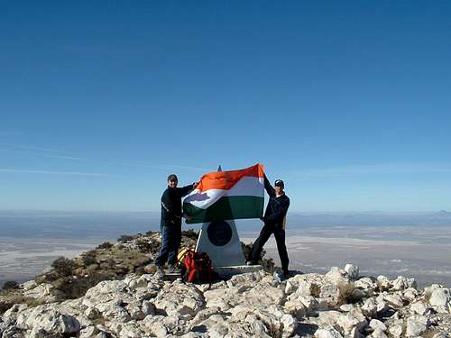 both of us, on the summit