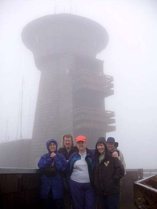 A foggy day on Brasstown Bald
