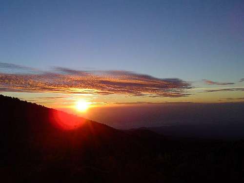 Sunset on Horombo