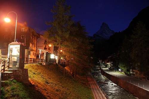 Cervino after Sunset from Zermatt