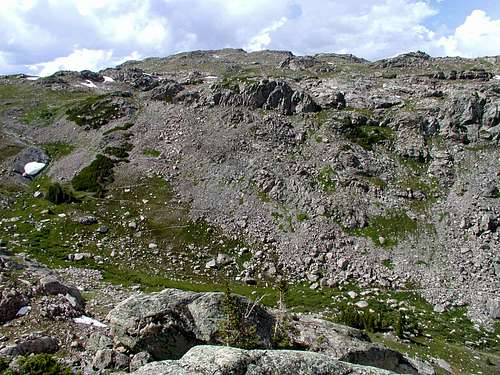 Trail up to pass at Lozier Lakes area