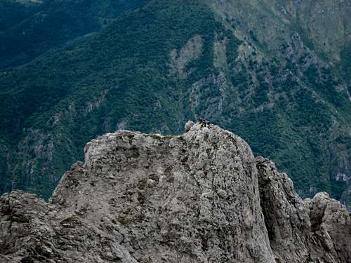 Magnaghi Summit from the upper part of Sinigaglia Ridge