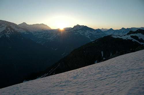 Sunrise on Mont Pourri