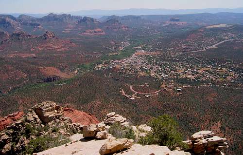 Uptown Sedona from the Accropolis Summit
