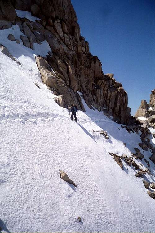 Steep Snowfield Traverse