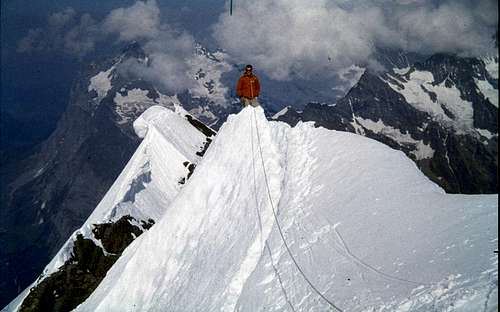 Eiger. Mittellegi. Almost on...