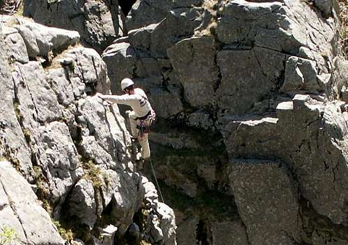 Climbing the outcome rocks of...