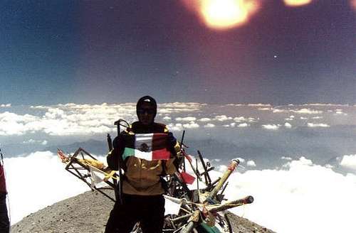 Patricio Wise on the summit.