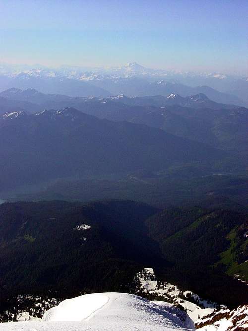 Glacier Peak from Mount Baker Summit
