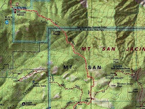 Fuller Ridge Trail Map