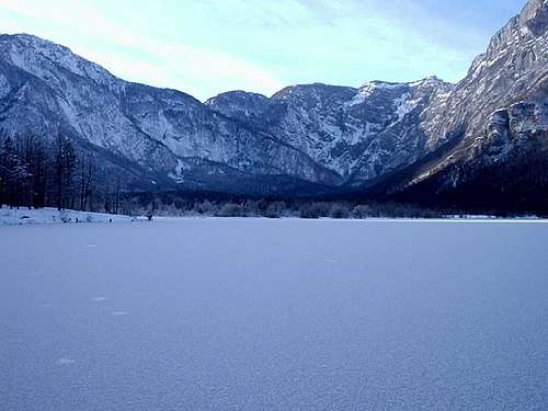 In the middle of Bohinj Lake