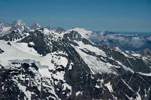 East side of Mt Blanc massif