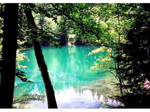 A view of blue pond...