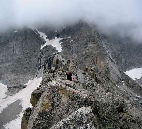 nearing the summit of The Spearhead