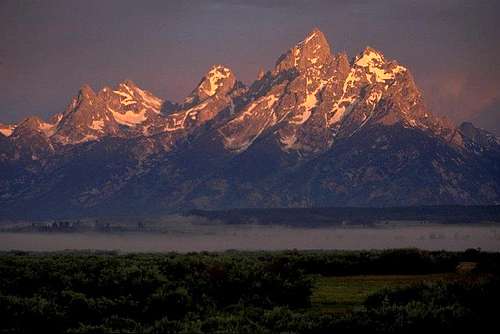 Tetons in the Morning