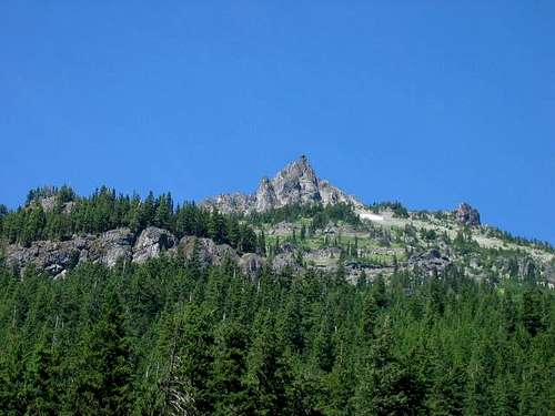 HiBox Mountain from Rachel Lake Trail