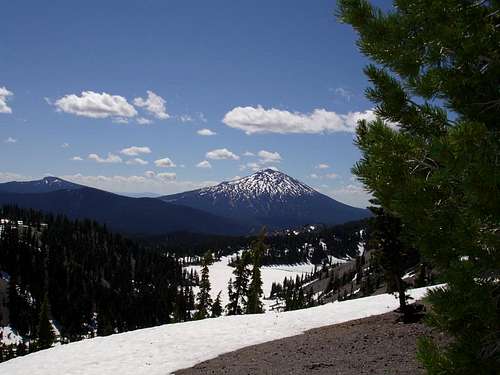 Mount Bachelor as seen from South Sister trail