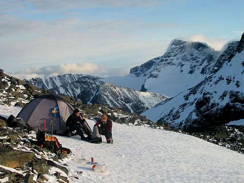 Camp on the ridge