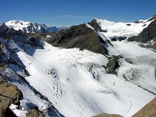 Il ghiacciaio di Mont Durand