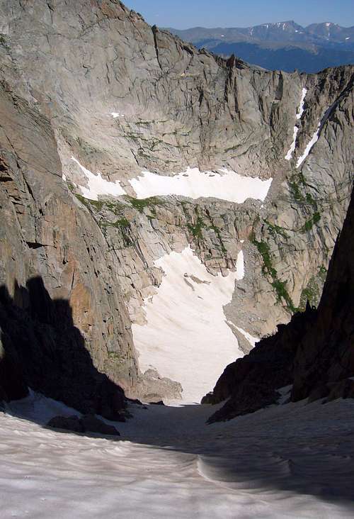Looking Down the Couloir