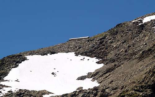 Il ricovero Chabloz (2990 m) al Mont Colmet