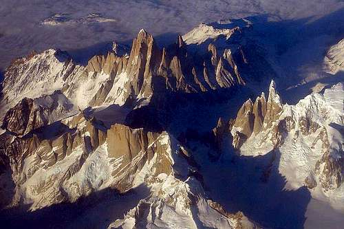 Fitz Roy from the plane