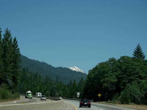 View of Shasta from I-5
