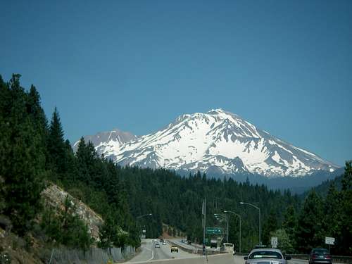 Approaching Shasta from south on I-5