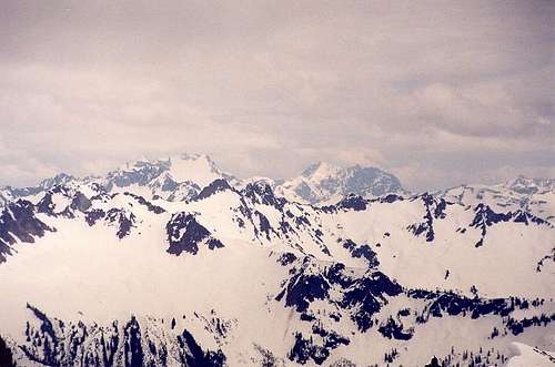 On the left is Dome Peak and...