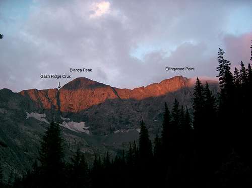 Blanca Peak's Gash Ridge Crux