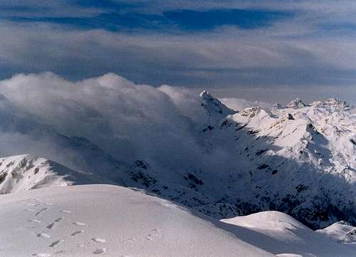 View from the summit of Sija...
