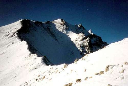 The final ridge to the summit