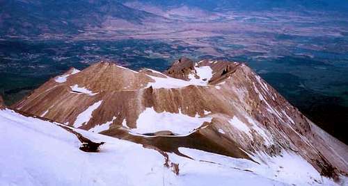 Shastina crater. June 2001
