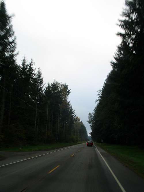 Driving to Rainier